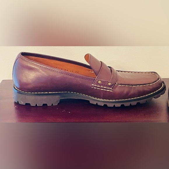 Cole Haan Daryl Penny Loafers Women’s 9AA Brown Leather Lug Sole Autumn D22817 - Picture 9 of 13